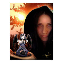 Myka Jelina Art Gothic Angel Postcard