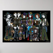 Myka Jelina Gothic Steampunk Tribal Circus Fairies Posters