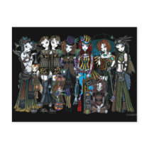 Myka Jelina Steampunk Circus Fairies Postcard
