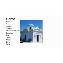 Mykonos, Greece, Orthodox Church, Business Cards