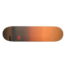 Mykonos Greece Sunset Skateboard