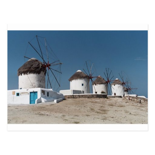MYKONOS GREECE WINDMILL (St.K) Post Card