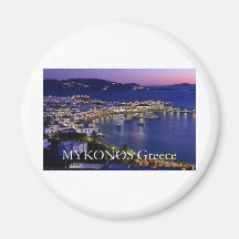 mykonos_night refrigerator magnets