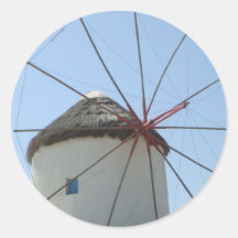 Mykonos Windmill Stickers