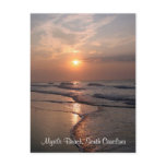 Myrtle Beach SC Sunrise Over Ocean Post Card