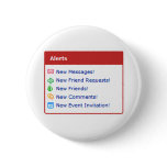 Myspace alerts online funny parody buttons