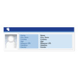 Myspace Dark - Skinny business cards