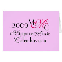 MyspaceMusicCalendar.Com 2009 MMC Promos Card