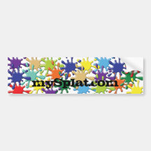 mySplat.com Bumper Sticker