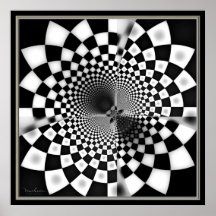Mysterious Chequered Hole Posters