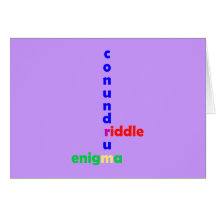 Mysterium Rätsel riddle enigma conundrum Grußkarten