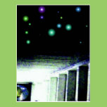 Mystery Galaxy Porch with Distant Sun postcards