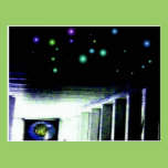 Mystery Galaxy Porch with Distant Sun postcards