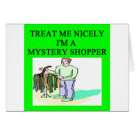 MYSTERY shopper Greeting Card