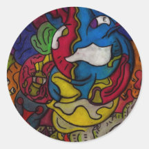 Mystery Species Round Sticker