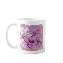 Mystic Garden Horse (Lt. Purple) Mugs