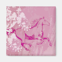 Mystic Garden Horse Refrigerator Magnets