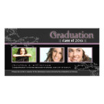 Mystic Goth Graduation Announcement (purple) Customized Photo Card