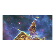 Mystic Mountain Carina Nebula HH 901 HH 902 Customized Photo Card