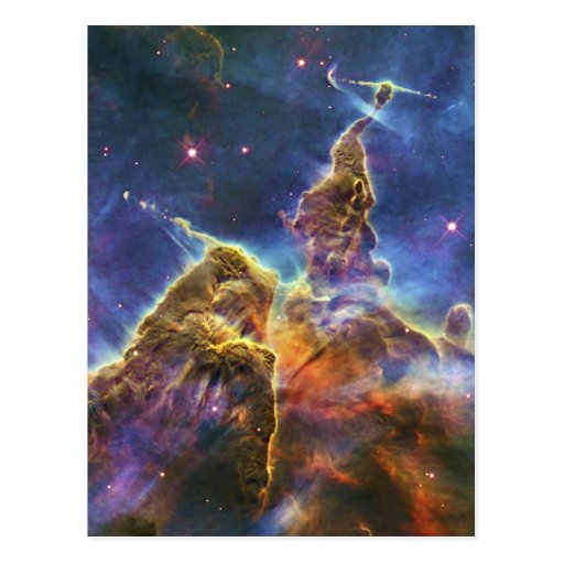 Mystic Mountain Carina Nebula HH 901 HH 902 Post Card
