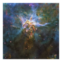 Mystic Mountain Carina Nebula HH 901 HH 902 Wide Photograph
