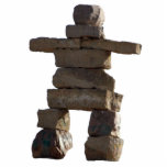 Mystic Native American Inukshuk 2 Sculpted Gift photo sculptures