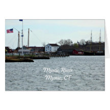 Mystic River, Connecticut Greeting Card