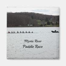 Mystic River Paddle Race Magnets