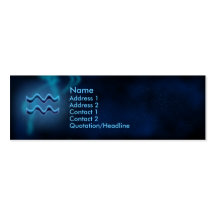 Mystic Zodiac - Aquarius Business Card Templates