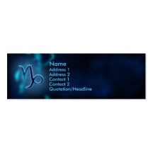 Mystic Zodiac - Capricorn Business Card Template