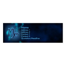 Mystic Zodiac - Capricorn Business Card Template
