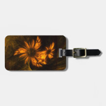 Mystique Garden Abstract Art Address Bag Tag