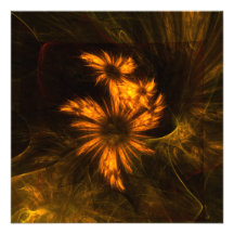 Mystique Garden Abstract Art Personalized Invites