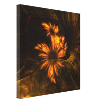 Mystique Garden Abstract Art Wrapped Canvas Print