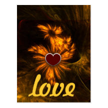 Mystique Garden Love Postcard