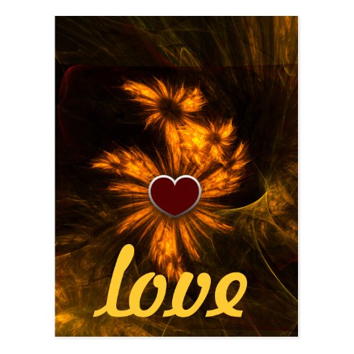 Mystique Garden Love Postcard