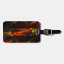 Mystique Jungle Abstract Art Address Tags For Luggage