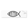 Myth Fish Bumper Sticker