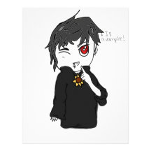Mythical Creature Collection: I Is a Vampire Letterhead Design