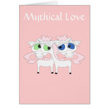 Mythical Love Greeting Card by P.O.S.H.Inks