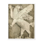Mythological Winged Figure Post Card