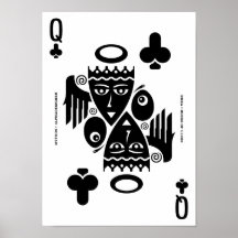 Mythos Rhea Queen of Clubs Poster