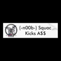 (-n00b-) Bumper Sticker bumper stickers