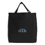 n00b embroidered bags