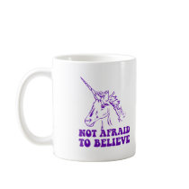 N.A.U.B Not Afraid To Believe Unicorn Coffee Mugs