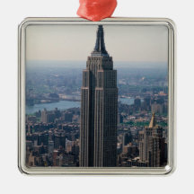 N.A., USA, New York, New York City. The Empire Christmas Tree Ornaments