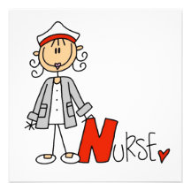 N is for Nurse Custom Invitations