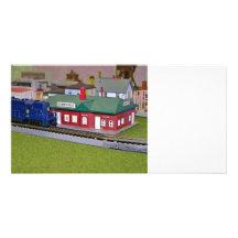 N Scale Model Train Village Photo Cards
