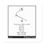 N was once a little needle square stickers