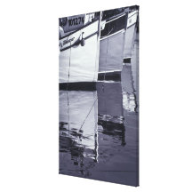 NA, Canada, Nova Scotia, Digby. Fishing boats; Gallery Wrapped Canvas